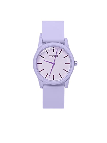 ESPRIT Farbige Uhr mit Gummiarmband, (ESLW23713SI)