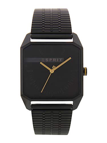 Esprit Herren Analog Quarz Uhr mit Edelstahl Armband ES1G071M0075