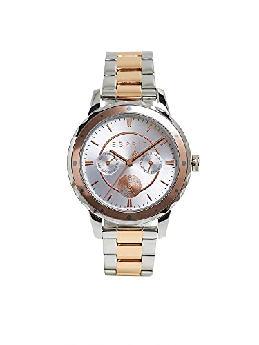 Esprit Bicolor-Multifunktionsuhr mit Gliederarmband