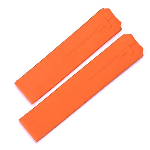 BONOOL Für Tissot T-Touch T013 T047 20mm Weiches Silikon Gummi Uhrenarmband Schwarz Orange Sport Wasserdichtes Uhrenarmband T091 T013420A