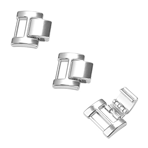 WONMILLE Extra 3 Verlängerungsglieder für Smartwatch-Armband, geeignet für alle Ketten mit einer Breite von 2 cm (Silber)