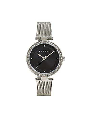 ESPRIT ES1L151M0055 Uhr Damenuhr Lederarmband Edelstahl 3 bar Silber