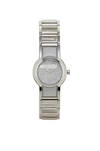 Esprit Edelstahluhr mit Glitter-Details