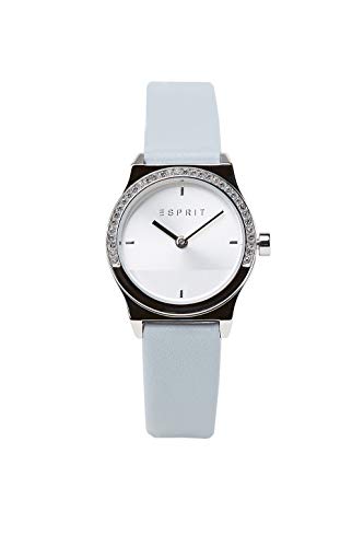 ESPRIT ES1L091L0015 Magnolia Mini Stones Uhr Damenuhr Leder 5 bar Analog Grau