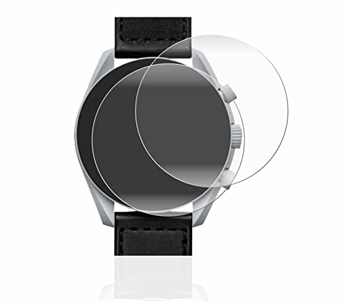 BROTECT 2 Stück Full-Cover Schutzfolie für Omega x Swatch Speedmaster Moonswatch Full-Screen Displayschutz-Folie [3D Curved, Kristall-Klar]