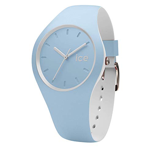 Ice-Watch - ICE duo White sage - Blaue Damenuhr mit Silikonarmband - 001489 (Small)
