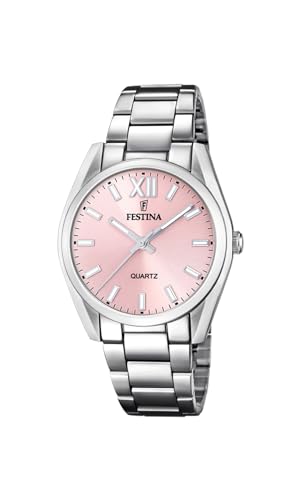 Festina Damen Analog Quarz Uhr mit Edelstahl Armband F20622/2