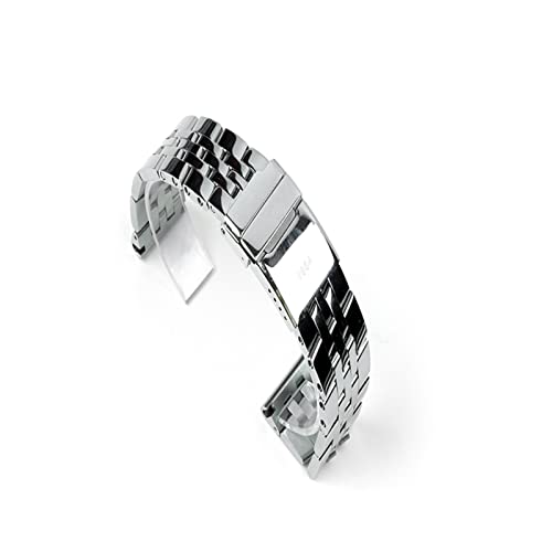 WEBOL 20 mm 22 mm 24 mm hochwertiges Uhrenarmband aus massivem Edelstahl, passend für Breitling-Uhrenarmbandbänder Avenger NAVITIMER SUPEROCEAN Band (Bandfarbe: Silberarmband, Größe: 24 mm)