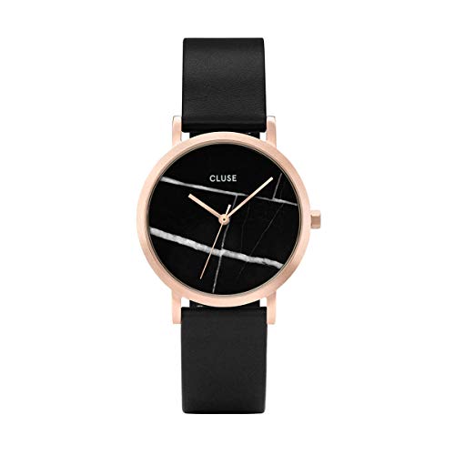 Cluse Unisex Erwachsene Digital Quarz Uhr mit Leder Armband CL40104