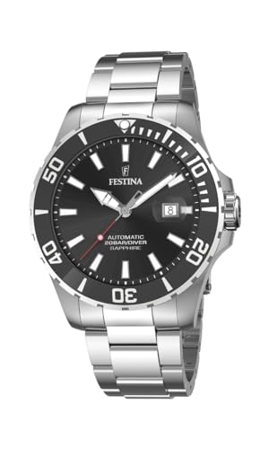 Festina Uhr Für Herren F20531/4 Automatik Silber Edelstahl Case SilberEdelstahl Band