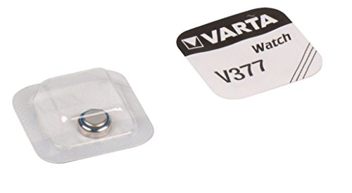 VARTA Batterien V377/SR66 Knopfzelle, 1 Stück, Silver Coin, 1,55V, für elektronische Kleingeräte - Uhren, Autoschlüssel, Fernbedienungen, Waagen, Made in Germany