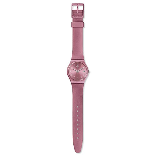Swatch Damen Analog Quarz Uhr mit Silikon Armband GP404