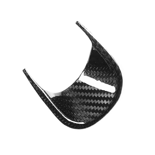 NVDERTA Aufkleber aus Kohlefaser für die Abdeckung der Uhr des Armaturenbretts, kompatibel mit Maserati Ghibli 2014-2021 Quattroporte 2017-2021 (Carbon Fiber Black)