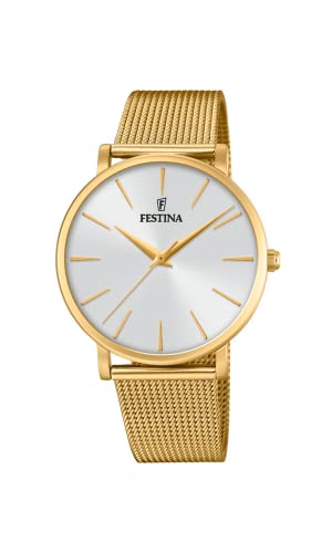 Festina Damen Analog Quarz Uhr mit Edelstahl Armband F20476/1