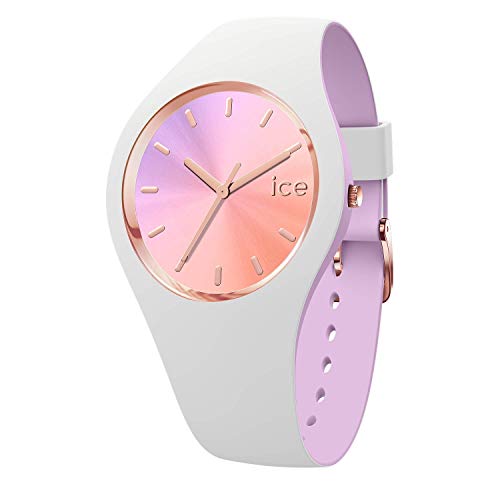 Ice-Watch - ICE duo chic White orchid - Weiße Damenuhr mit Silikonarmband - 016978 (Small)