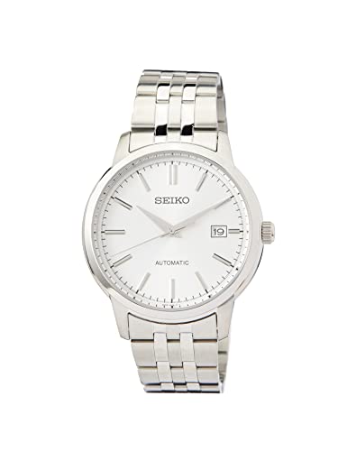 Seiko Herren Analog Automatik Uhr mit Edelstahl Armband SRPH85K1