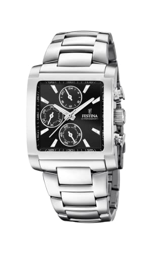 Festina Herren Chronograph Quarz Uhr mit Edelstahl Armband F20423/3