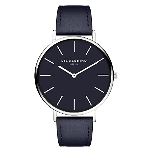 Liebeskind Berlin Damen Analog Quarz Uhr mit Leder Armband LT-0372-LQ