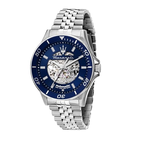 Maserati Herrenuhr, Automatik, Analog, Stahlarmband, Sfida Kollektion – R8823140011