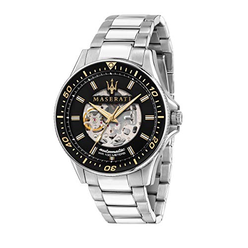 Maserati Herrenuhr, Sfida Kollektion, aus Edelstahl, mit Edelstahl-Armband - R8823140002