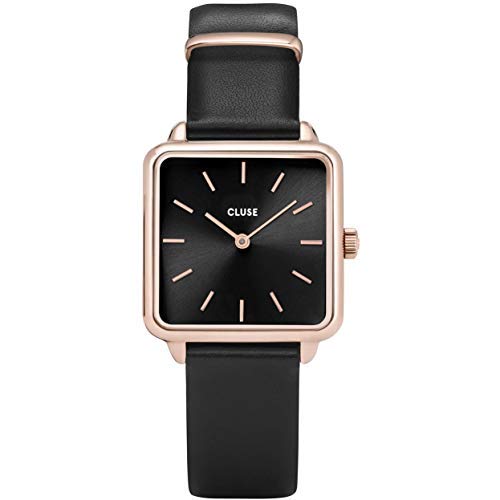 Cluse Damen Analog Quarz Uhr mit Leder Armband CL60007