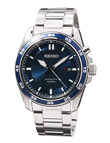 Seiko Herren-Uhr Kinetik Edelstahl mit Edelstahlband SKA783P1