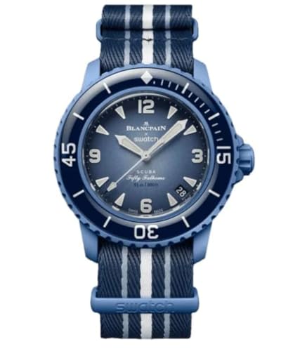 BLANCPAIN X SWATCH SCUBA FIFTY FATHOMS - ATLANTIC OCEAN, Blau, Blau, Modern