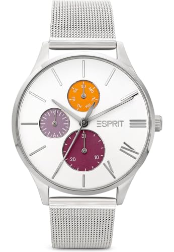 ESPRIT Multifunktionale Uhr mit Mesh-Armband