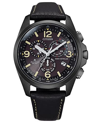 Citizen Herren Analog Solar Uhr mit Leder Armband CB5925-15E