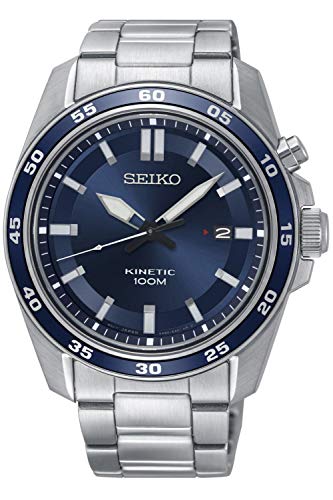 Seiko Herren-Uhr Kinetik Edelstahl mit Edelstahlband SKA783P1