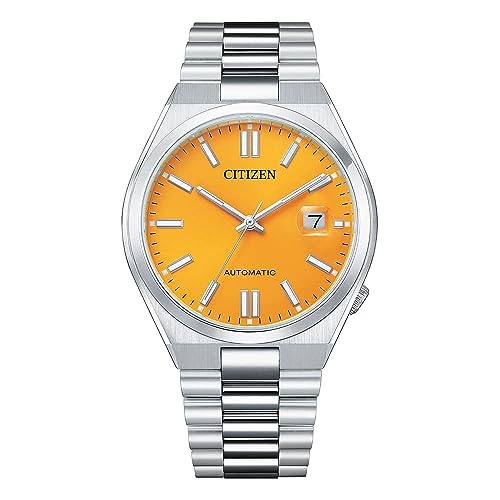 Citizen Herren Analog Automatik Uhr mit Edelstahl Armband NJ0150-81Z
