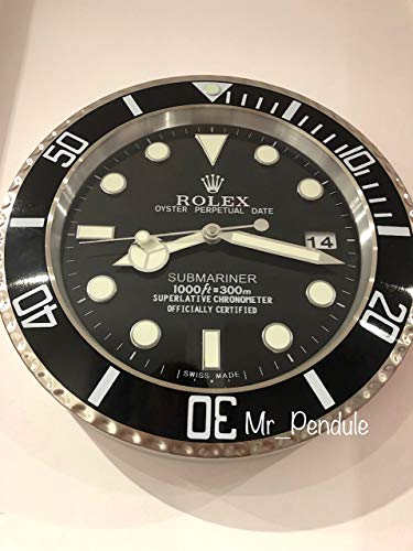 Rolex Replika Wanduhr Motiv Rolex Submariner Black