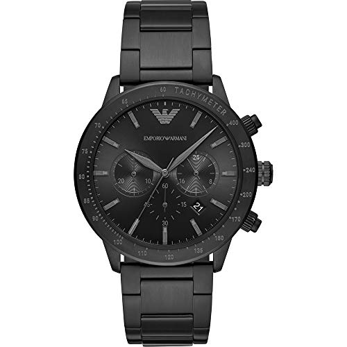 Emporio Armani Herren-Chronograph, 43 mm Gehäusegröße