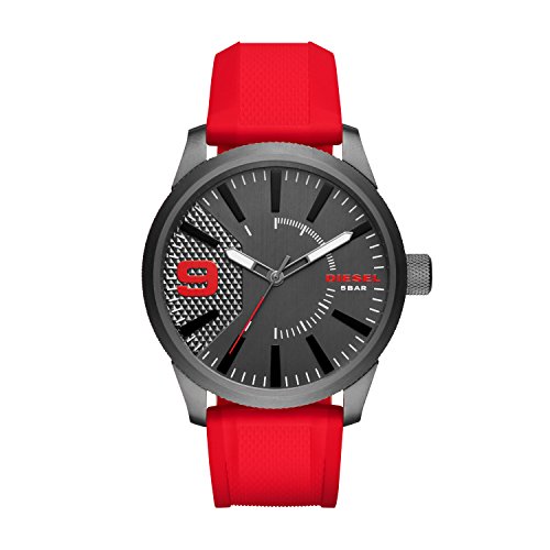 Diesel Herrenraspel, Dreizeiger, Gehäusegröße 46 mm, Edelstahluhr
