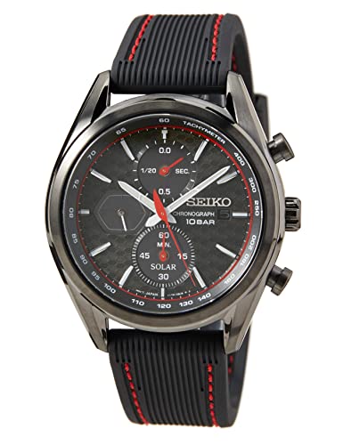 Seiko Herren-Uhr Quarz Edelstahl mit Silikonband SSC777P1