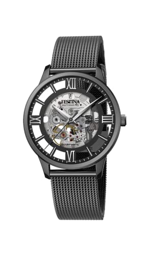 Festina F20535/1 Men's Black Automatic Skeleton Watch