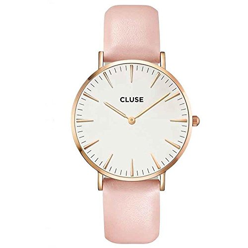 Cluse Damen-Armbanduhr Analog Quarz Leder CL18014