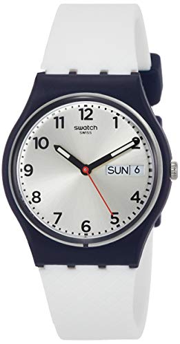 Swatch Unisex-Uhr Digital Quarz mit Silikonarmband – GN720