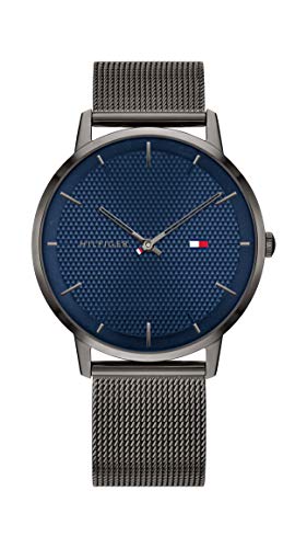 Tommy Hilfiger Analog Quarzuhr für Herren mit Rotguss Edelstahl-Mesh-Gliederarmband - 1791656