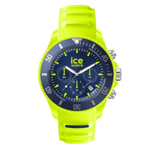 Ice-Watch - ICE chrono Yellow blue - Gelbe Herrenuhr mit Silikonarmband - Chrono - 021594 (Medium)