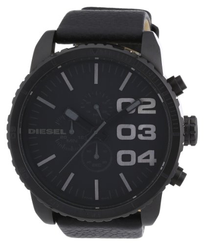 Diesel Herren-Double-Down-Chronograph, Edelstahluhr