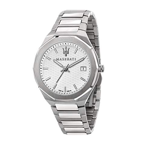 Maserati Herren Uhr, Stile Kollektion, Quarzwerk, Zeit und Datum, aus Edelstahl - R8853142005