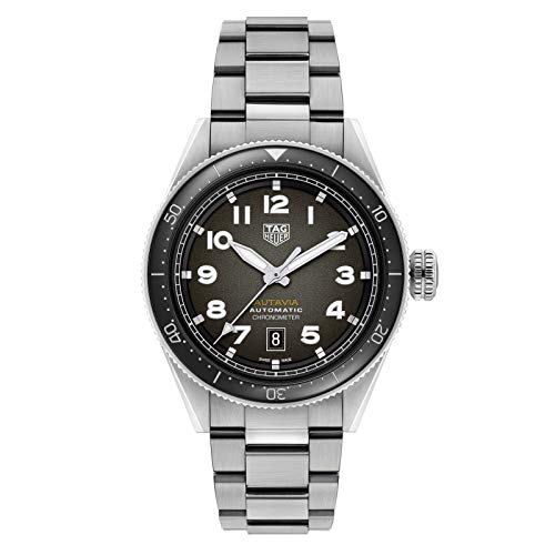 TAG Heuer orologio Autavia 42mm Calibre 5 COSC ceramica nera automatico acciaio WBE5114.EB0173