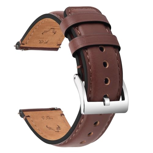 Fullmosa Leder Uhrenarmband Vintage-Ersatzarmband, Uhrenarmband 22mm 20mm 24mm 19mm 18mm Armband Uhr Zubehör für Herren Damen, Uhrband für Smartwatch und Universal-Uhren