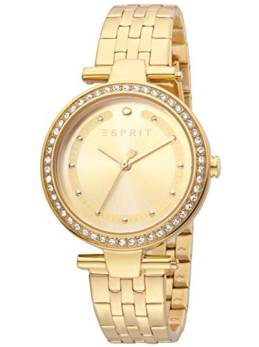 Esprit ES1L153M0065 Fine Champagne Gold Uhr Damenuhr vergoldet 5 bar Analog Gold