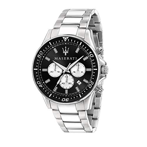 Maserati Herrenuhr, Sfida Kollektion, aus Edelstahl, mit Edelstahl-Armband - R8873640004