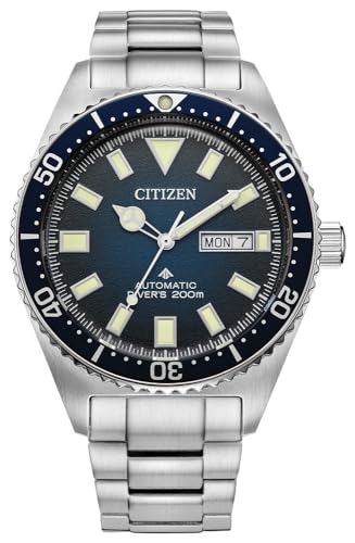 CITIZEN Herren Analog Automatik Uhr mit Edelstahl Armband NY0129-58LE