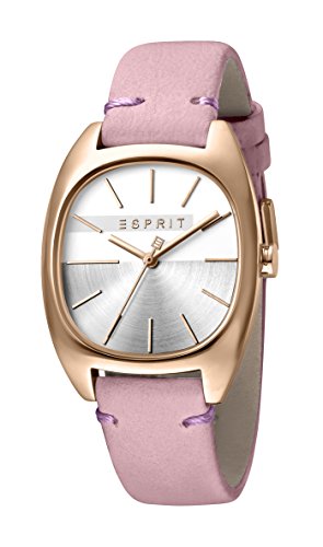 Esprit Damen Analog Quarz Uhr mit Leder Armband ES1L038L0065