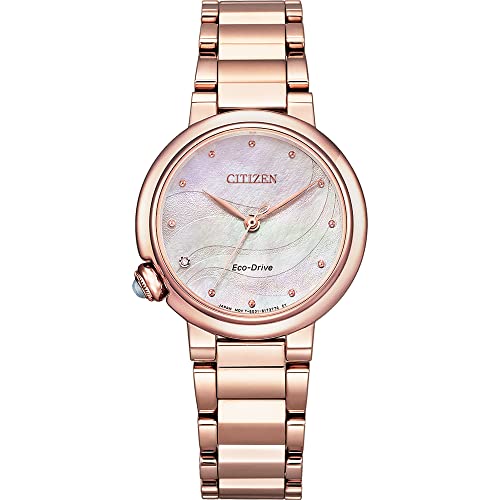 CITIZEN Damen Analog Quarz Uhr mit Edelstahl Armband EM0912-84Y