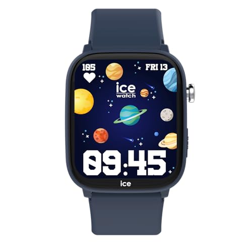 Ice-Watch - ICE smart junior 3.0 Find My Blue - Blaue geolokalisierbare verbundene Uhr für Jungen mit Silikonarmband - 024547 (1.75 Zoll)